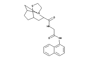 Image of N-[2-keto-2-(1-naphthylamino)ethyl]spiro[1,3-dithiolane-2,8'-bicyclo[3.2.1]octane]-3'-carboxamide