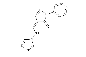 Image of 2-phenyl-4-[(1,2,4-triazol-4-ylamino)methylene]-2-pyrazolin-3-one