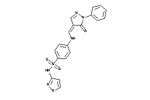 Image of N-isoxazol-3-yl-4-[(5-keto-1-phenyl-2-pyrazolin-4-ylidene)methylamino]benzenesulfonamide