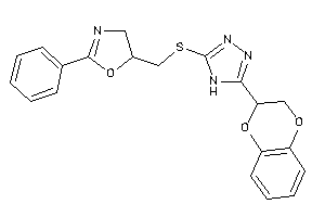 5-[[[5-(2,3-dihydro-1,4-benzodioxin-3-yl)-4H-1,2,4-triazol-3-yl]thio]methyl]-2-phenyl-2-oxazoline