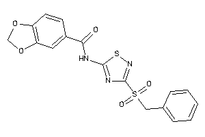 Image of N-(3-benzylsulfonyl-1,2,4-thiadiazol-5-yl)-piperonylamide