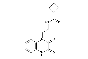 Image of N-[2-(2,3-diketo-4H-quinoxalin-1-yl)ethyl]cyclobutanecarboxamide