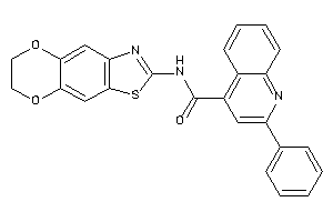 Image of N-(6,7-dihydro-[1,4]dioxino[2,3-f][1,3]benzothiazol-2-yl)-2-phenyl-cinchoninamide
