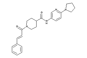 1-cinnamoyl-N-(6-pyrrolidino-3-pyridyl)isonipecotamide