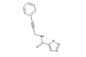 Image of N-(3-phenylprop-2-ynyl)thiadiazole-5-carboxamide