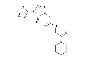 N-(2-keto-2-piperidino-ethyl)-2-[5-keto-4-(2-thienyl)tetrazol-1-yl]acetamide