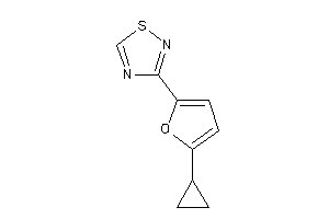 Image of 3-(5-cyclopropyl-2-furyl)-1,2,4-thiadiazole