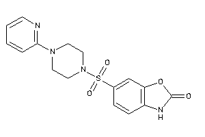 6-[4-(2-pyridyl)piperazino]sulfonyl-3H-1,3-benzoxazol-2-one