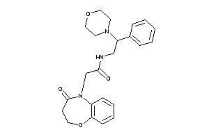 2-(4-keto-2,3-dihydro-1,5-benzoxazepin-5-yl)-N-(2-morpholino-2-phenyl-ethyl)acetamide