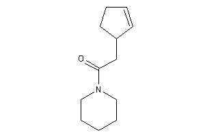 2-cyclopent-2-en-1-yl-1-piperidino-ethanone