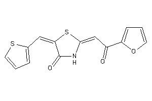 Image of 2-[2-(2-furyl)-2-keto-ethylidene]-5-(2-thenylidene)thiazolidin-4-one