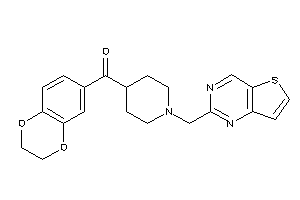 2,3-dihydro-1,4-benzodioxin-6-yl-[1-(thieno[3,2-d]pyrimidin-2-ylmethyl)-4-piperidyl]methanone