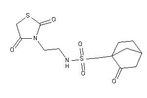 Image of N-[2-(2,4-diketothiazolidin-3-yl)ethyl]-1-(2-ketonorbornan-1-yl)methanesulfonamide
