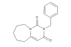2-benzyl-6,7,8,9-tetrahydro-5H-pyrimido[1,6-a]azepine-1,3-quinone
