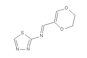 2,3-dihydro-1,4-dioxin-5-ylmethylene(1,3,4-thiadiazol-2-yl)amine