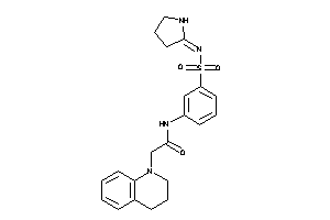 Image of 2-(3,4-dihydro-2H-quinolin-1-yl)-N-[3-(pyrrolidin-2-ylideneamino)sulfonylphenyl]acetamide
