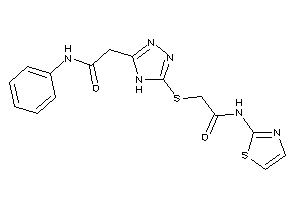2-[[5-(2-anilino-2-keto-ethyl)-4H-1,2,4-triazol-3-yl]thio]-N-thiazol-2-yl-acetamide