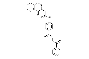 4-[[2-(4-keto-1,6,7,8,9,9a-hexahydropyrido[2,1-c][1,4]oxazin-3-yl)acetyl]amino]benzoic Acid Phenacyl Ester