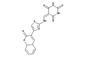5-[[[4-(2-keto-4a,8a-dihydrochromen-3-yl)thiazol-2-yl]amino]methylene]barbituric Acid