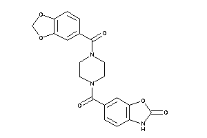 6-(4-piperonyloylpiperazine-1-carbonyl)-3H-1,3-benzoxazol-2-one