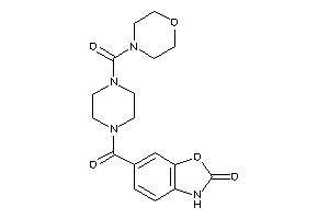 6-[4-(morpholine-4-carbonyl)piperazine-1-carbonyl]-3H-1,3-benzoxazol-2-one