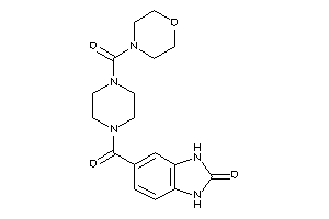 5-[4-(morpholine-4-carbonyl)piperazine-1-carbonyl]-1,3-dihydrobenzimidazol-2-one