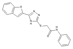 2-[[5-(benzofuran-2-yl)-4H-1,2,4-triazol-3-yl]thio]-N-phenyl-acetamide