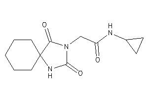 Image of N-cyclopropyl-2-(2,4-diketo-1,3-diazaspiro[4.5]decan-3-yl)acetamide