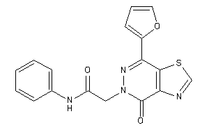 2-[7-(2-furyl)-4-keto-thiazolo[4,5-d]pyridazin-5-yl]-N-phenyl-acetamide