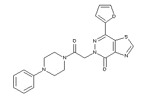 7-(2-furyl)-5-[2-keto-2-(4-phenylpiperazino)ethyl]thiazolo[4,5-d]pyridazin-4-one