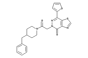5-[2-(4-benzylpiperidino)-2-keto-ethyl]-7-(2-furyl)thiazolo[4,5-d]pyridazin-4-one
