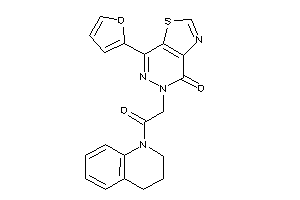 5-[2-(3,4-dihydro-2H-quinolin-1-yl)-2-keto-ethyl]-7-(2-furyl)thiazolo[4,5-d]pyridazin-4-one