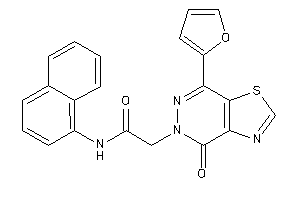 2-[7-(2-furyl)-4-keto-thiazolo[4,5-d]pyridazin-5-yl]-N-(1-naphthyl)acetamide