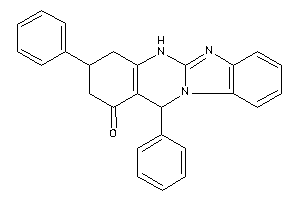 3,12-diphenyl-3,4,5,12-tetrahydro-2H-benzimidazolo[2,1-b]quinazolin-1-one
