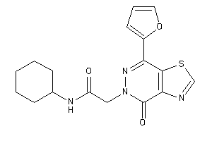 N-cyclohexyl-2-[7-(2-furyl)-4-keto-thiazolo[4,5-d]pyridazin-5-yl]acetamide
