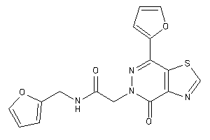 N-(2-furfuryl)-2-[7-(2-furyl)-4-keto-thiazolo[4,5-d]pyridazin-5-yl]acetamide