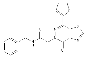 N-benzyl-2-[7-(2-furyl)-4-keto-thiazolo[4,5-d]pyridazin-5-yl]acetamide