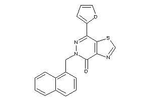 7-(2-furyl)-5-(1-naphthylmethyl)thiazolo[4,5-d]pyridazin-4-one