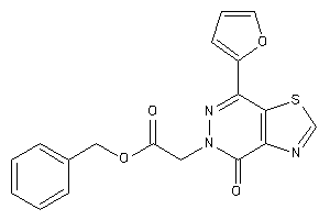 2-[7-(2-furyl)-4-keto-thiazolo[4,5-d]pyridazin-5-yl]acetic Acid Benzyl Ester