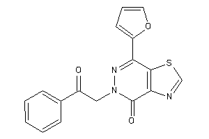 7-(2-furyl)-5-phenacyl-thiazolo[4,5-d]pyridazin-4-one