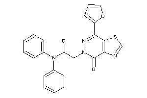2-[7-(2-furyl)-4-keto-thiazolo[4,5-d]pyridazin-5-yl]-N,N-diphenyl-acetamide