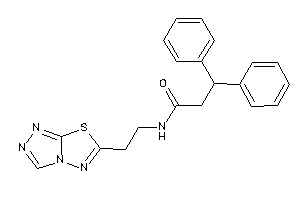 3,3-diphenyl-N-[2-([1,2,4]triazolo[3,4-b][1,3,4]thiadiazol-6-yl)ethyl]propionamide
