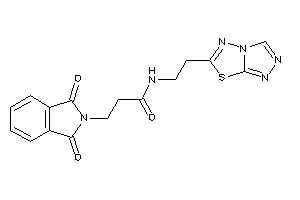 3-phthalimido-N-[2-([1,2,4]triazolo[3,4-b][1,3,4]thiadiazol-6-yl)ethyl]propionamide