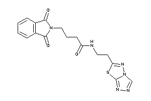 Image of 4-phthalimido-N-[2-([1,2,4]triazolo[3,4-b][1,3,4]thiadiazol-6-yl)ethyl]butyramide