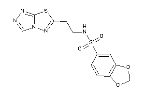 N-[2-([1,2,4]triazolo[3,4-b][1,3,4]thiadiazol-6-yl)ethyl]-1,3-benzodioxole-5-sulfonamide