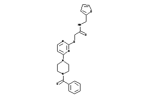 2-[[4-(4-benzoylpiperazino)pyrimidin-2-yl]thio]-N-(2-furfuryl)acetamide