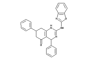2-(1,3-benzoxazol-2-ylamino)-4,7-diphenyl-4,6,7,8-tetrahydro-1H-quinazolin-5-one