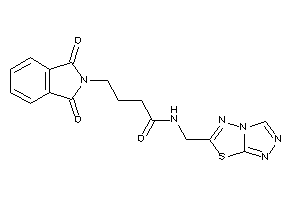 Image of 4-phthalimido-N-([1,2,4]triazolo[3,4-b][1,3,4]thiadiazol-6-ylmethyl)butyramide