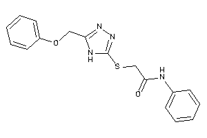 2-[[5-(phenoxymethyl)-4H-1,2,4-triazol-3-yl]thio]-N-phenyl-acetamide