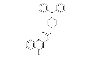 2-(4-benzhydrylpiperazino)-N-(4-keto-1,3-benzothiazin-2-yl)acetamide